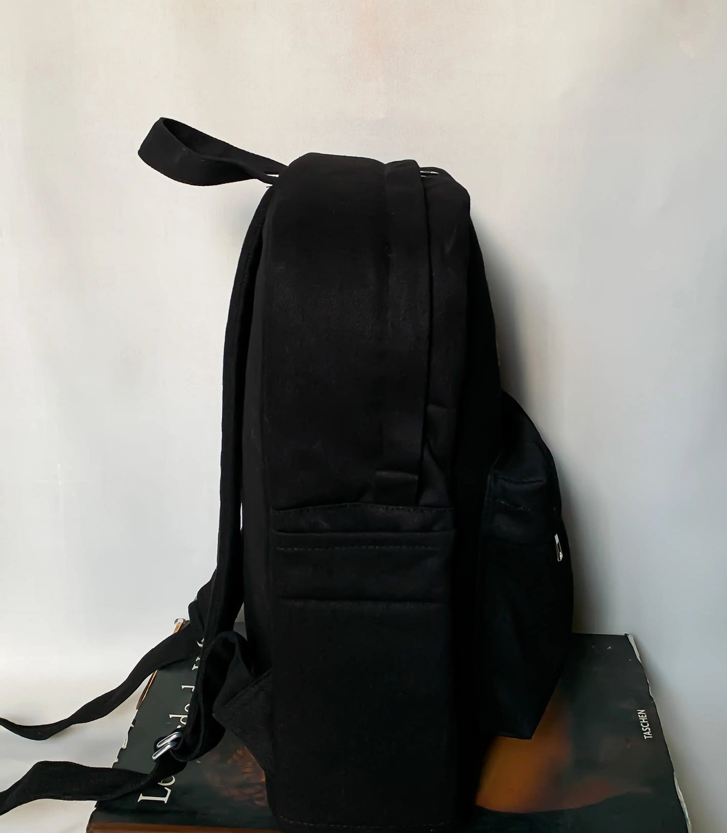 Black Cloth-Based BackPack
