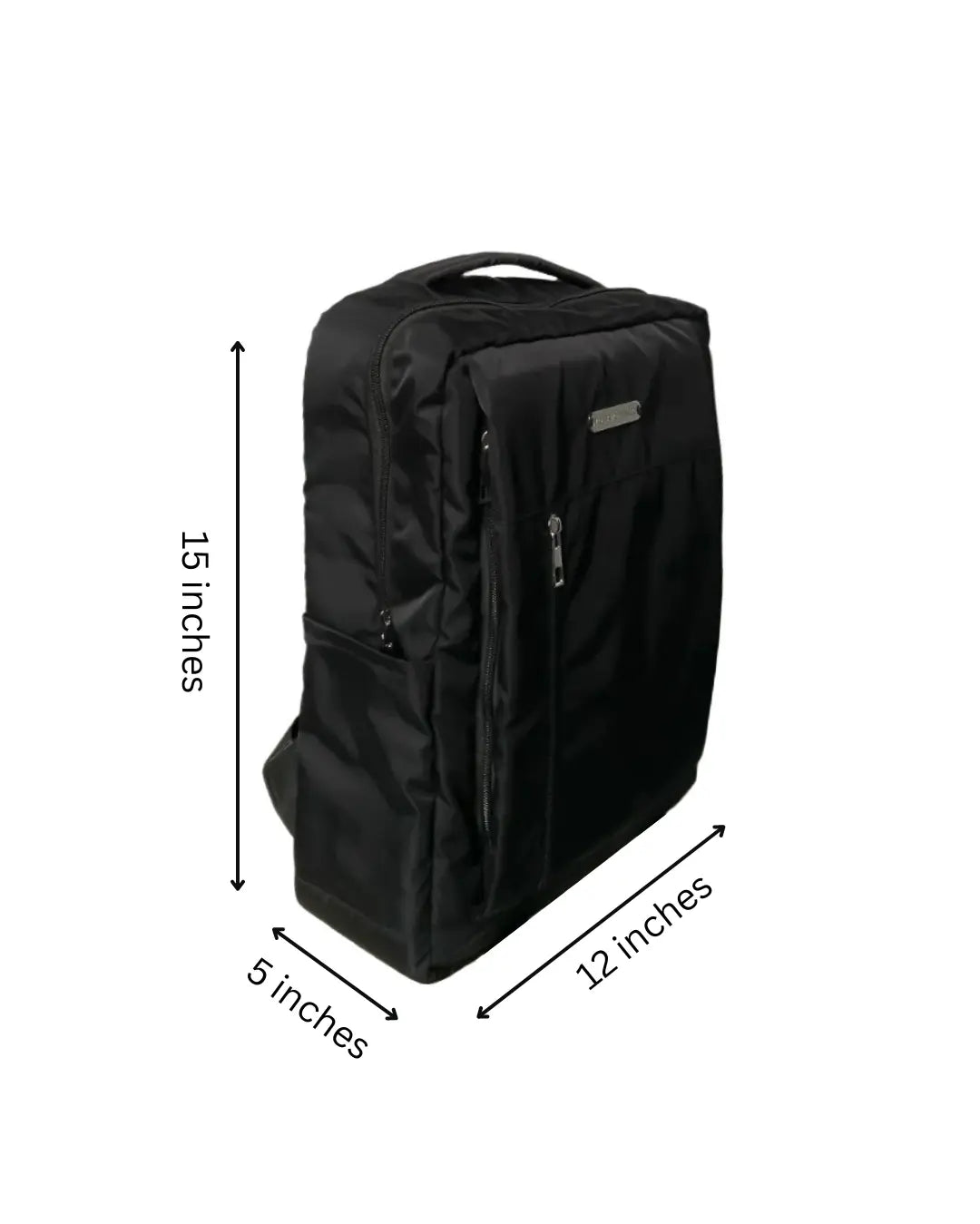 Black Nylon Waterproof BagPack - Image #3