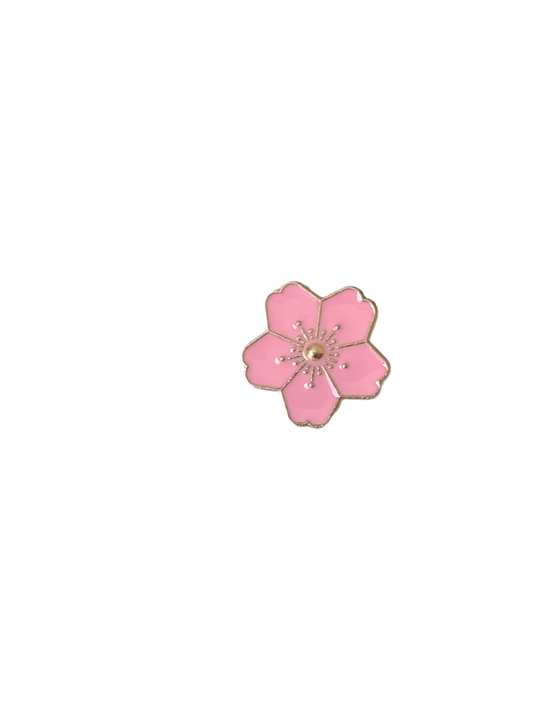 Pink Flower Enamel Pin