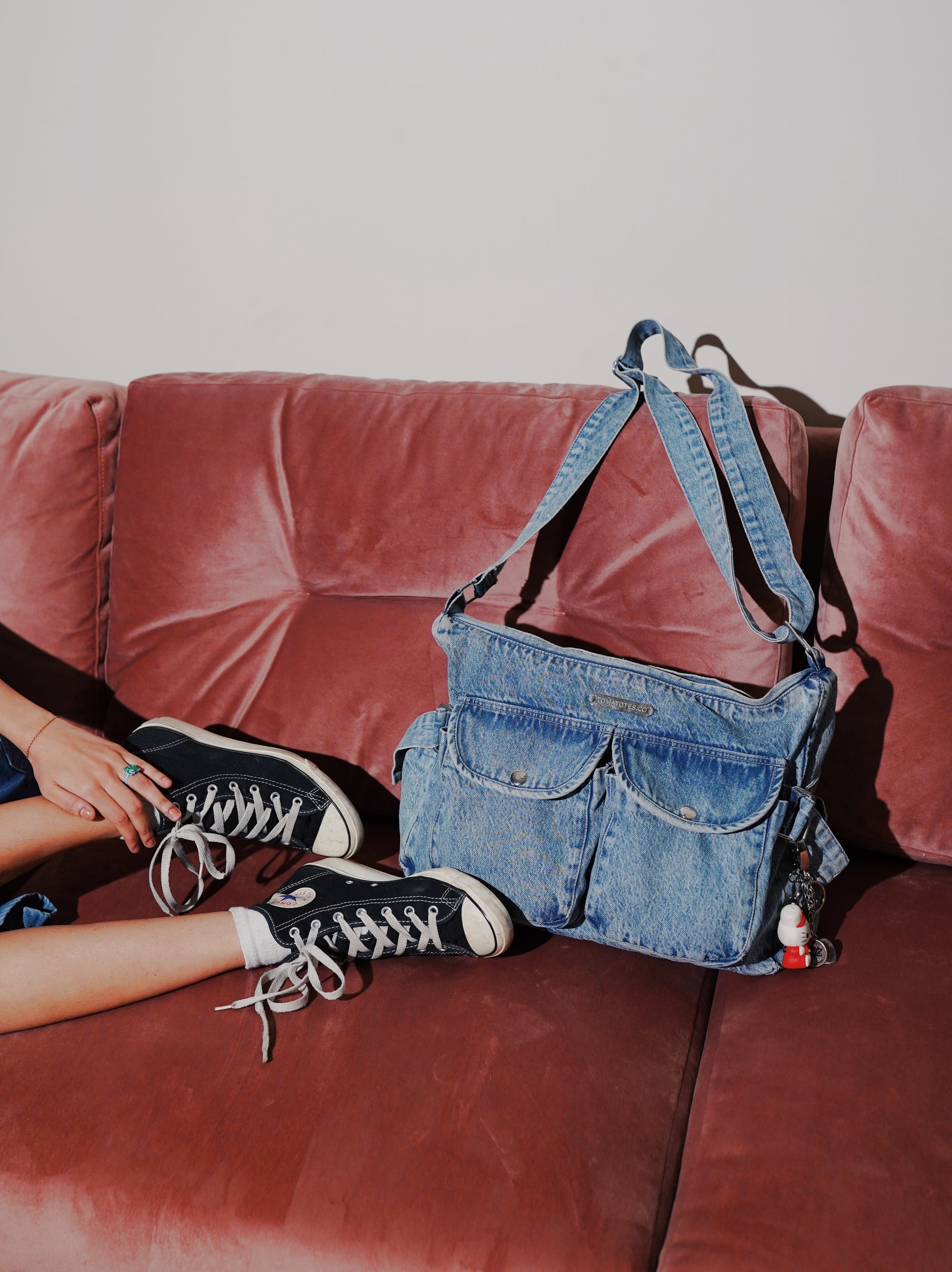 Sky - Blue Stonewashed Crossbody