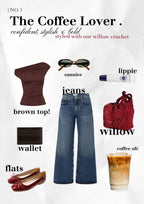 Maroon Willow Crochet - Small