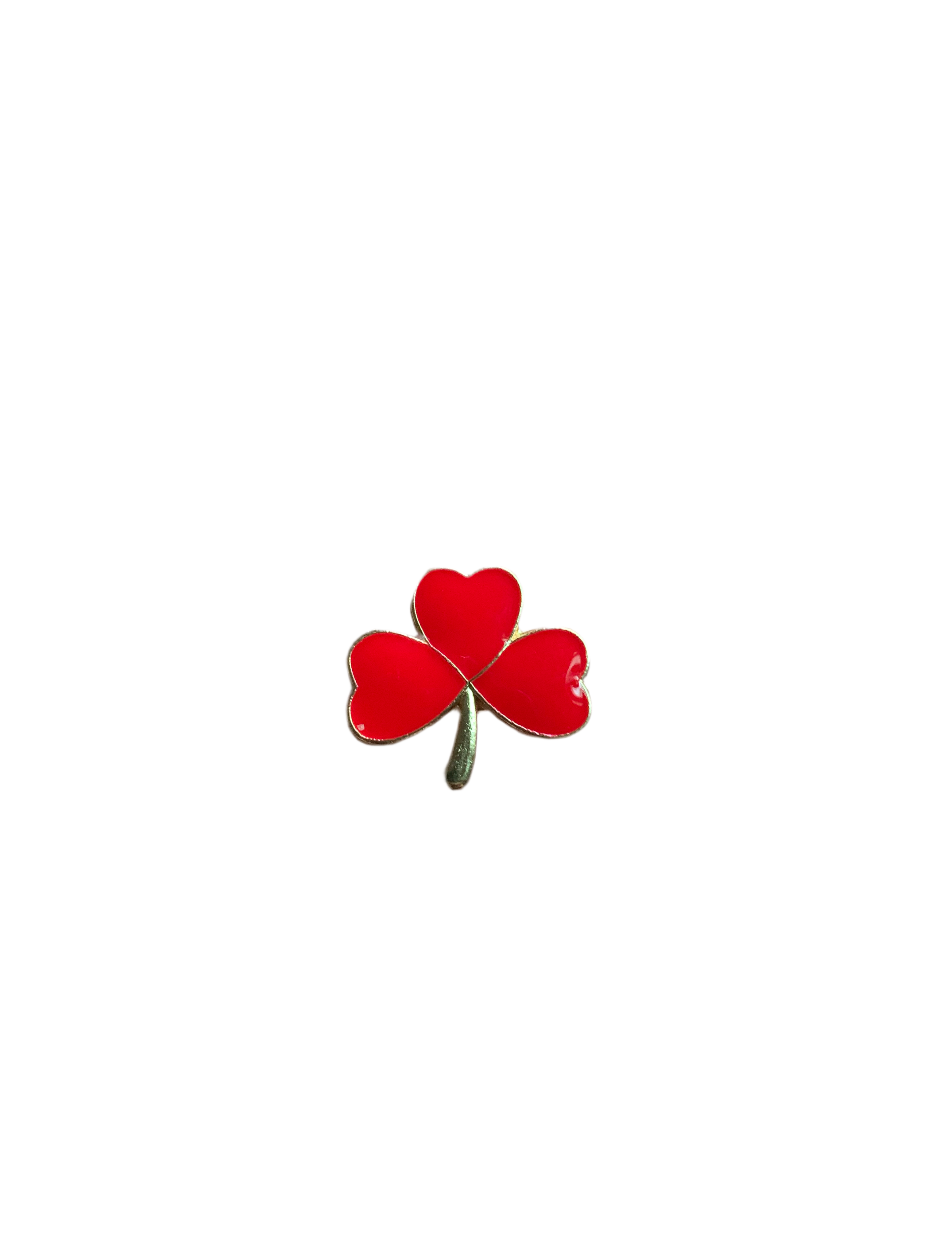 Red Clovet Enamel Pin