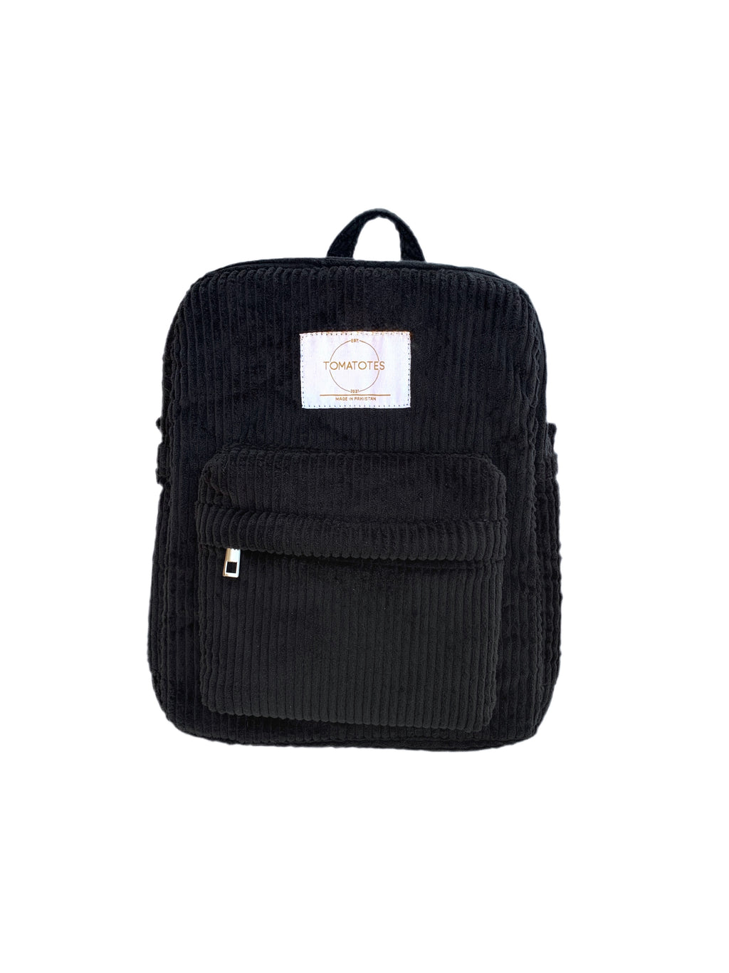 Black Corduroy Mini BackPack