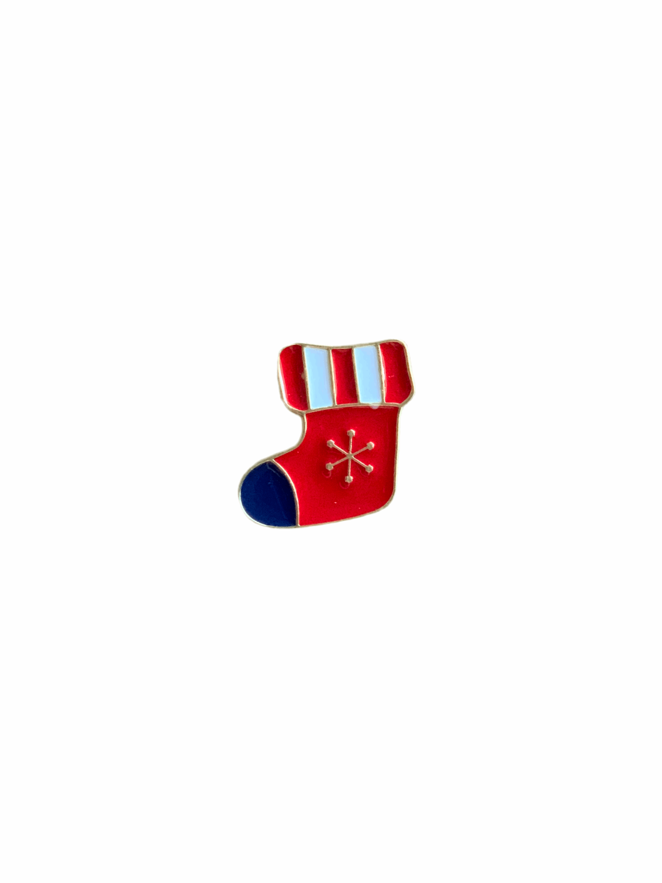 Winter Sock Enamel Pin