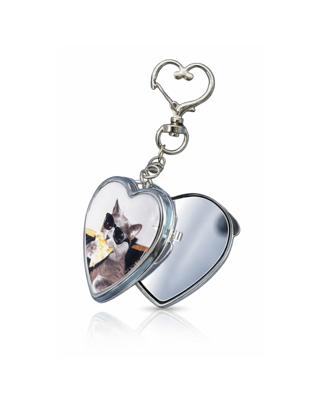 Coolestcat - Heart Mirror Charm