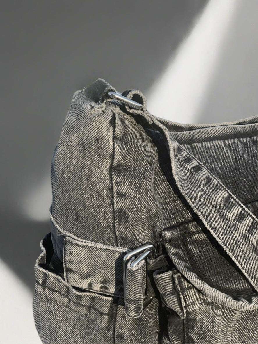 Sky - Black Stonewashed Crossbody