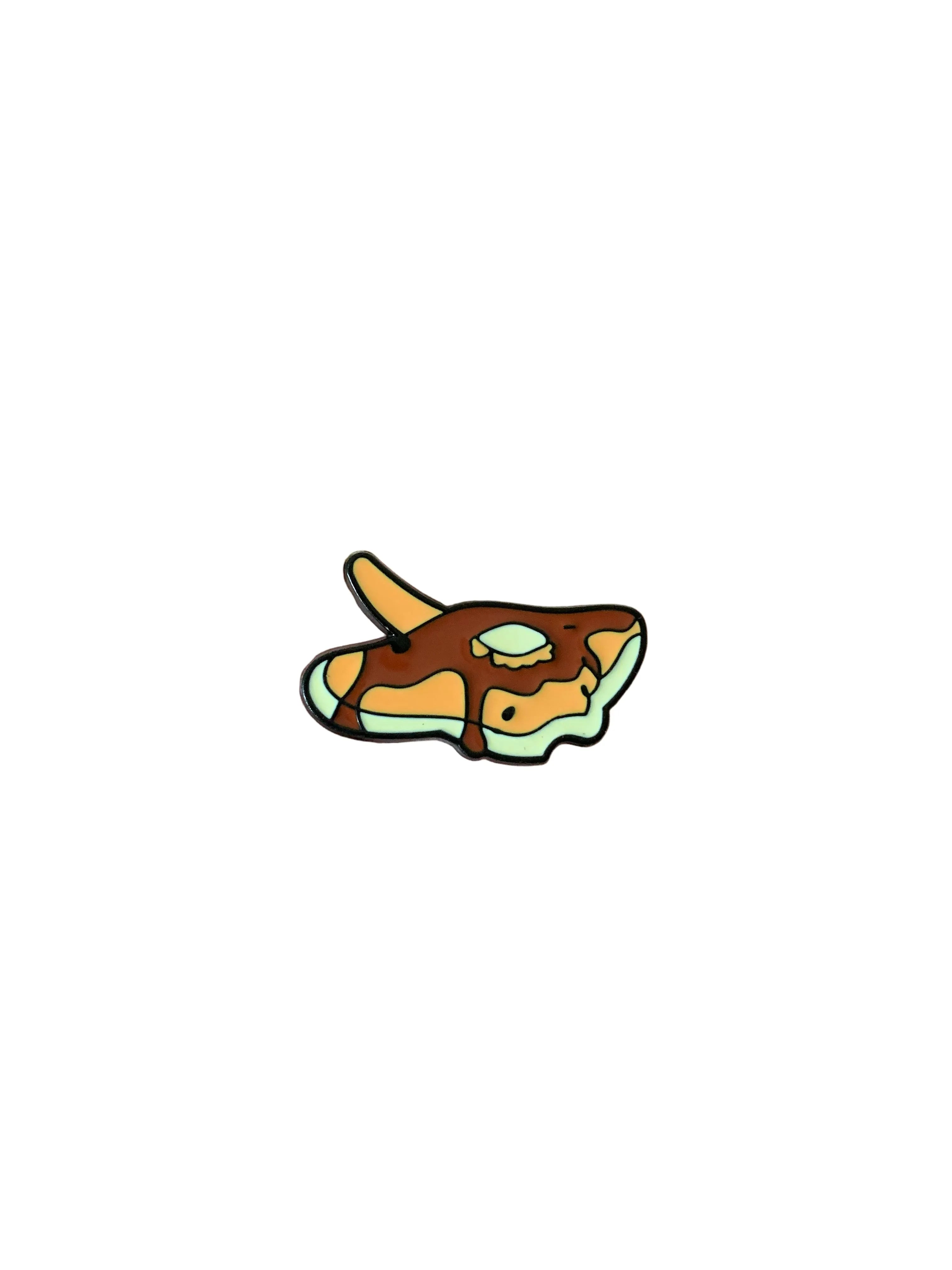 Pancake Manta Ray Enamel Pin