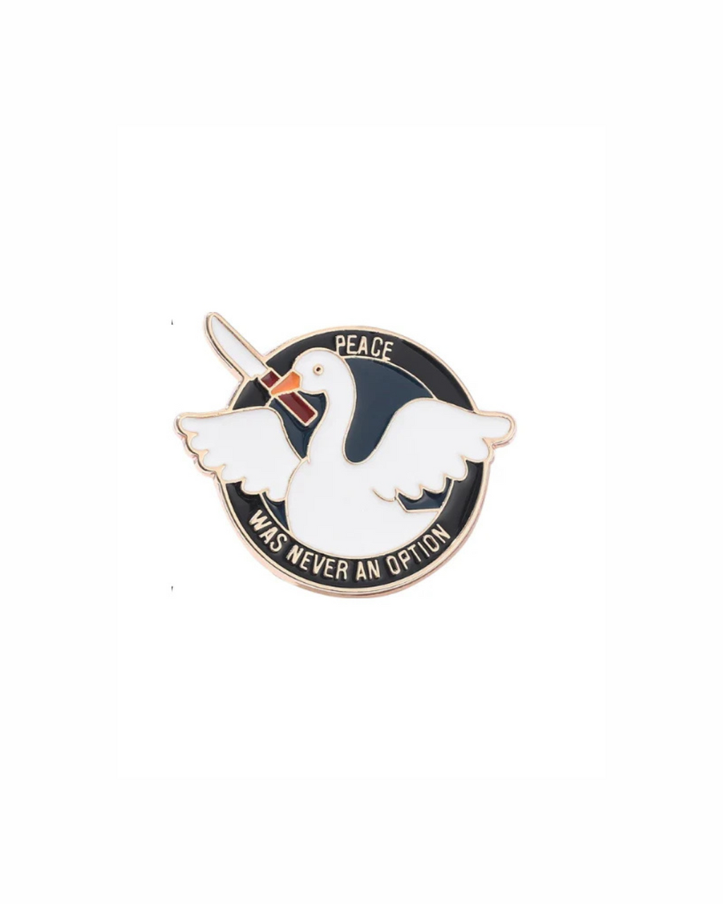 Goose Does Crimes Enamel Pin