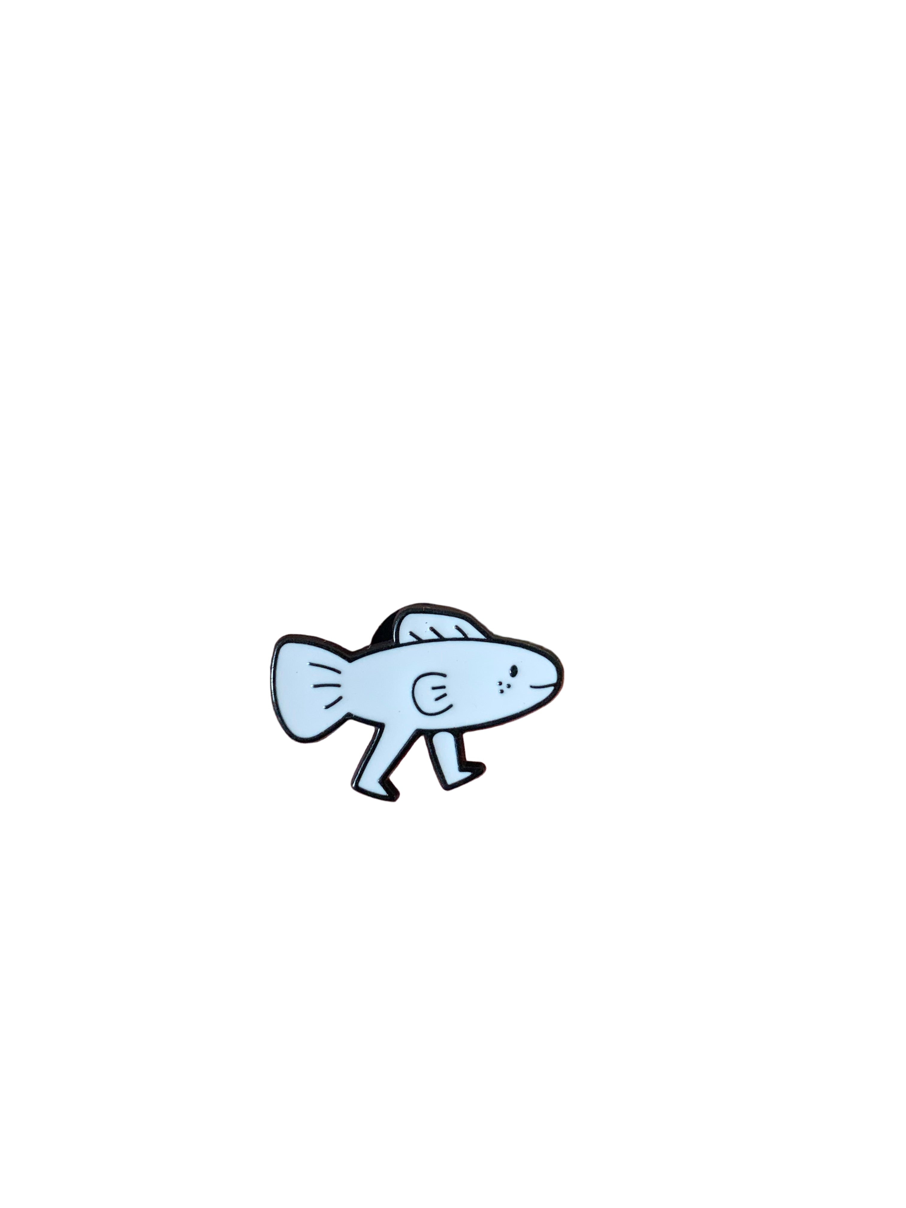 Samson The Salmon Enamel Pin