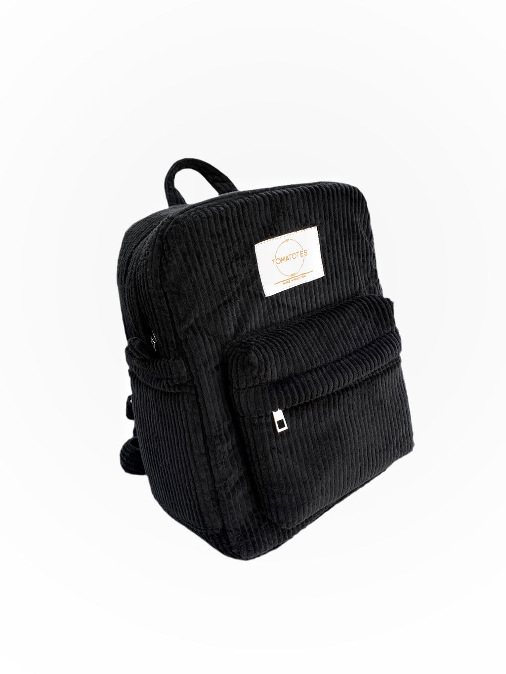Black Corduroy Mini BackPack