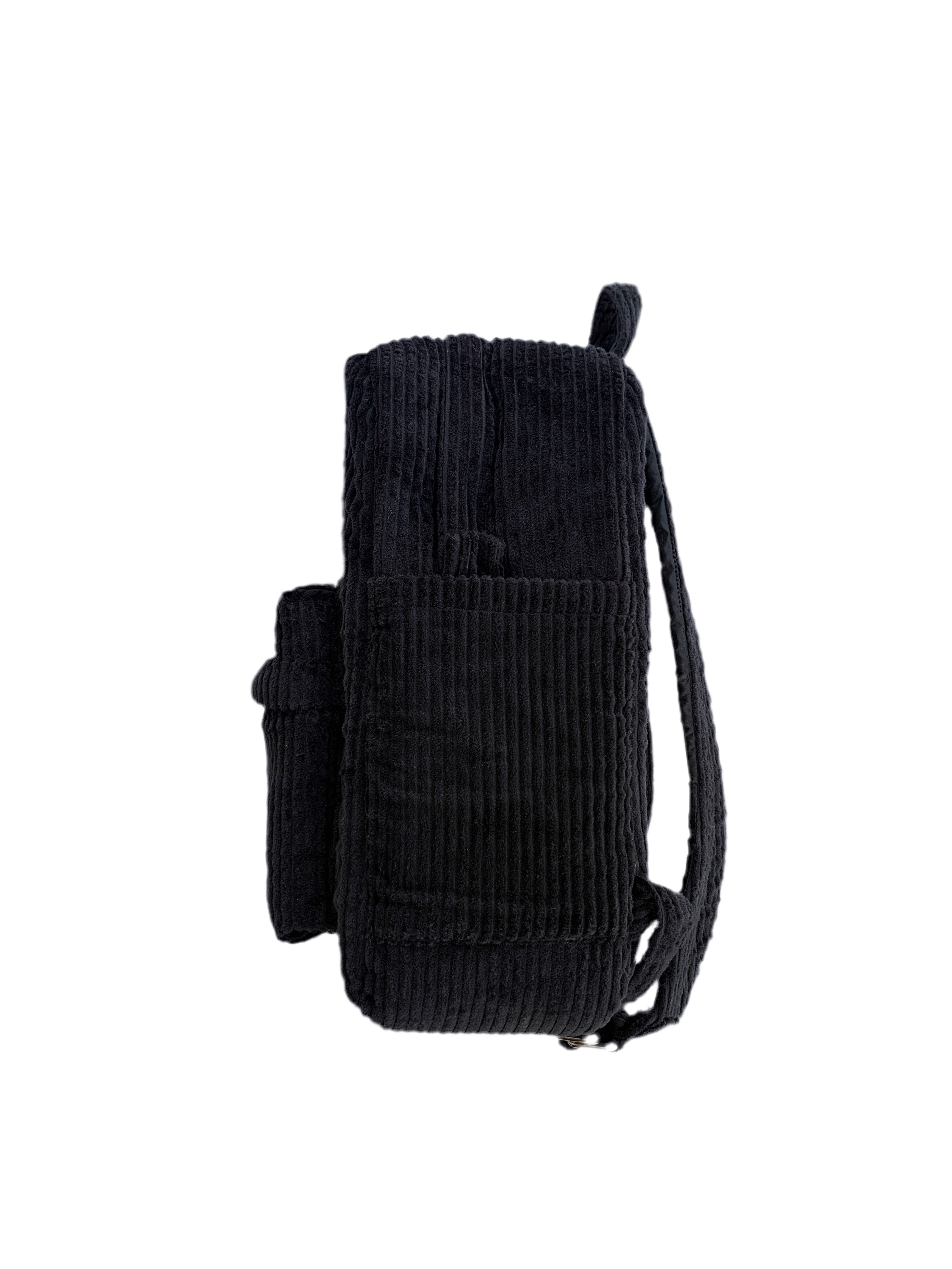 Black Corduroy Mini BackPack
