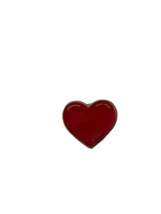 Red Heart Enamel Pin