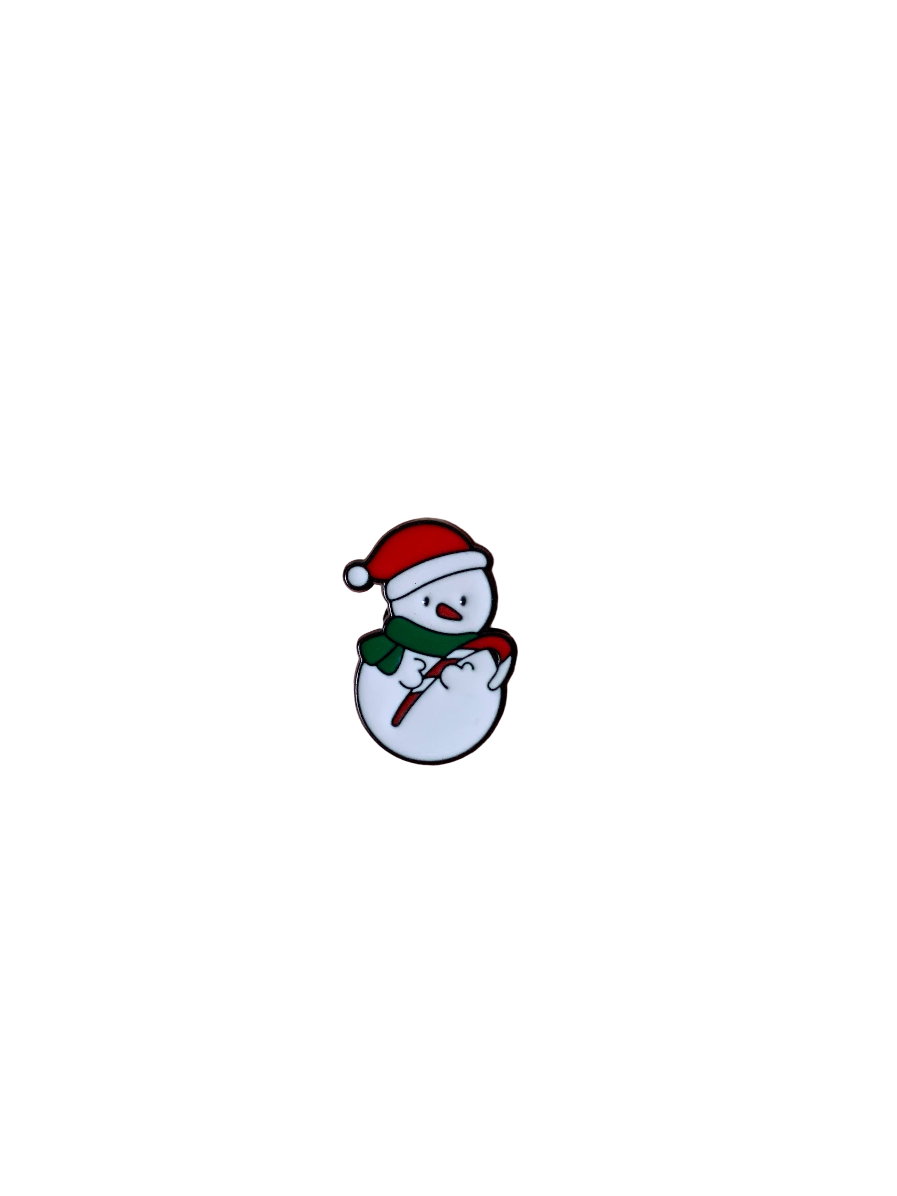 Snowman Enamel Pin