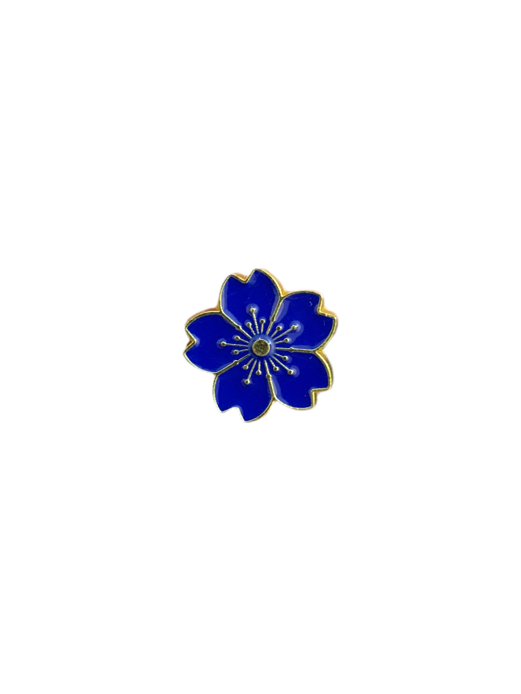Blue Flower Enamel Pin