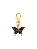 Black Butterfly Zipper Charm
