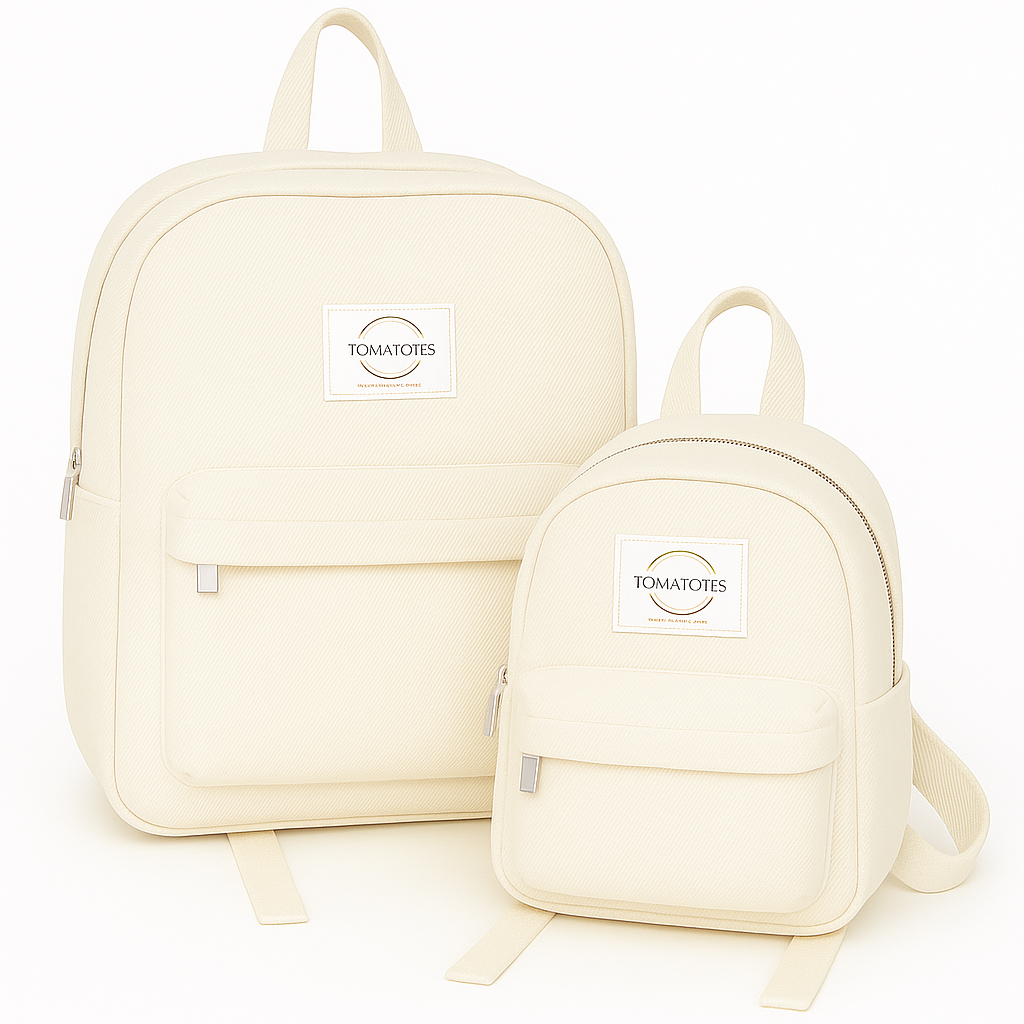 Clara - Off-White Twill BackPack