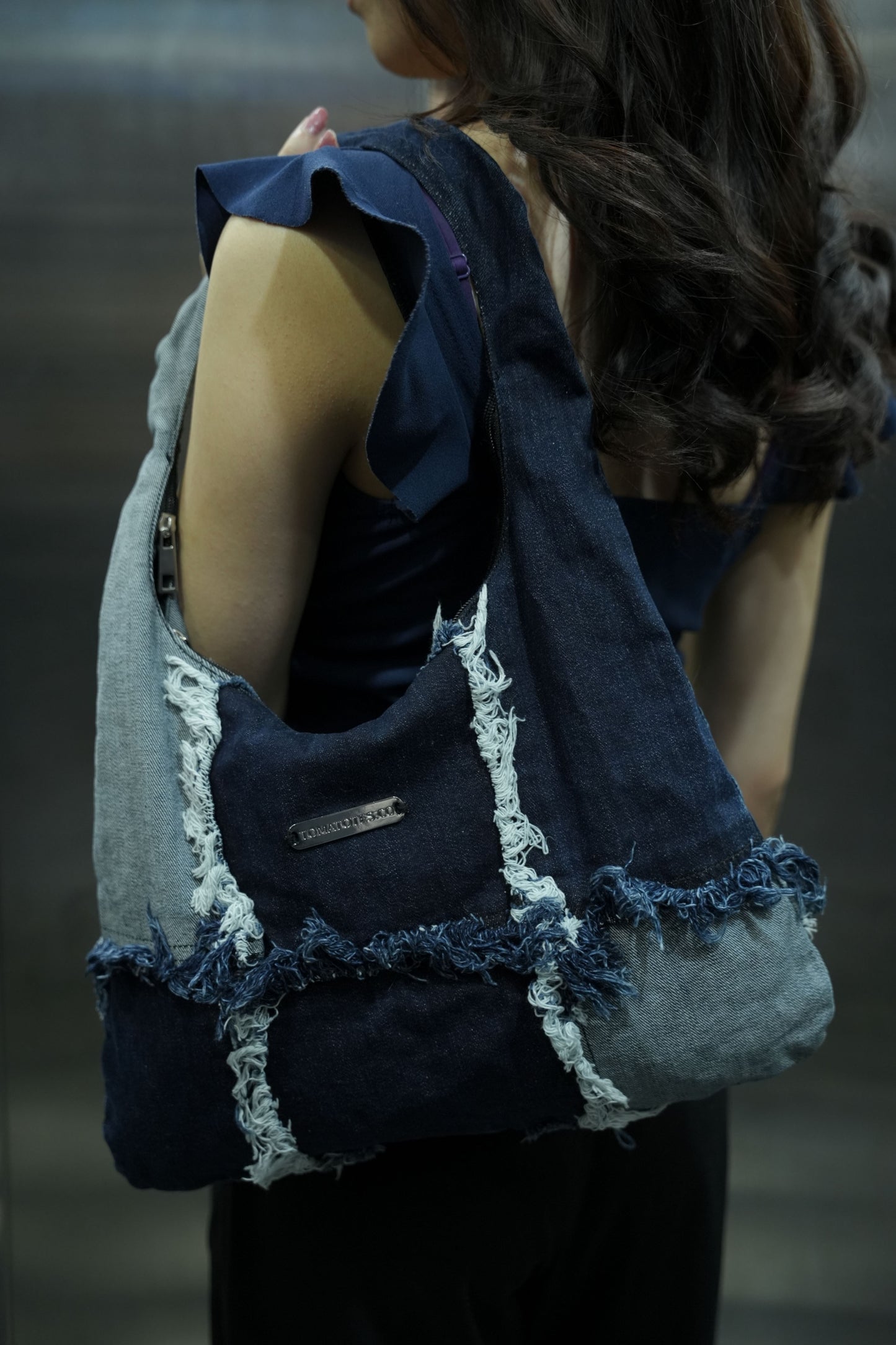 DenimMosaic Slouch Shoulderbag