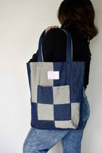 Denim Tiles Tote