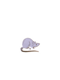 White Rat Enamel Pin