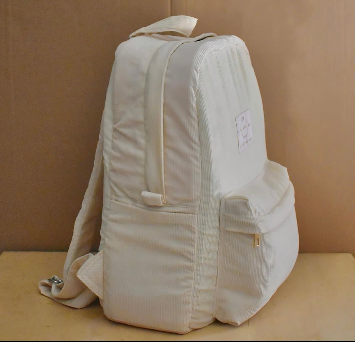 Off White Cloth-Based BackPack tomatotes.co