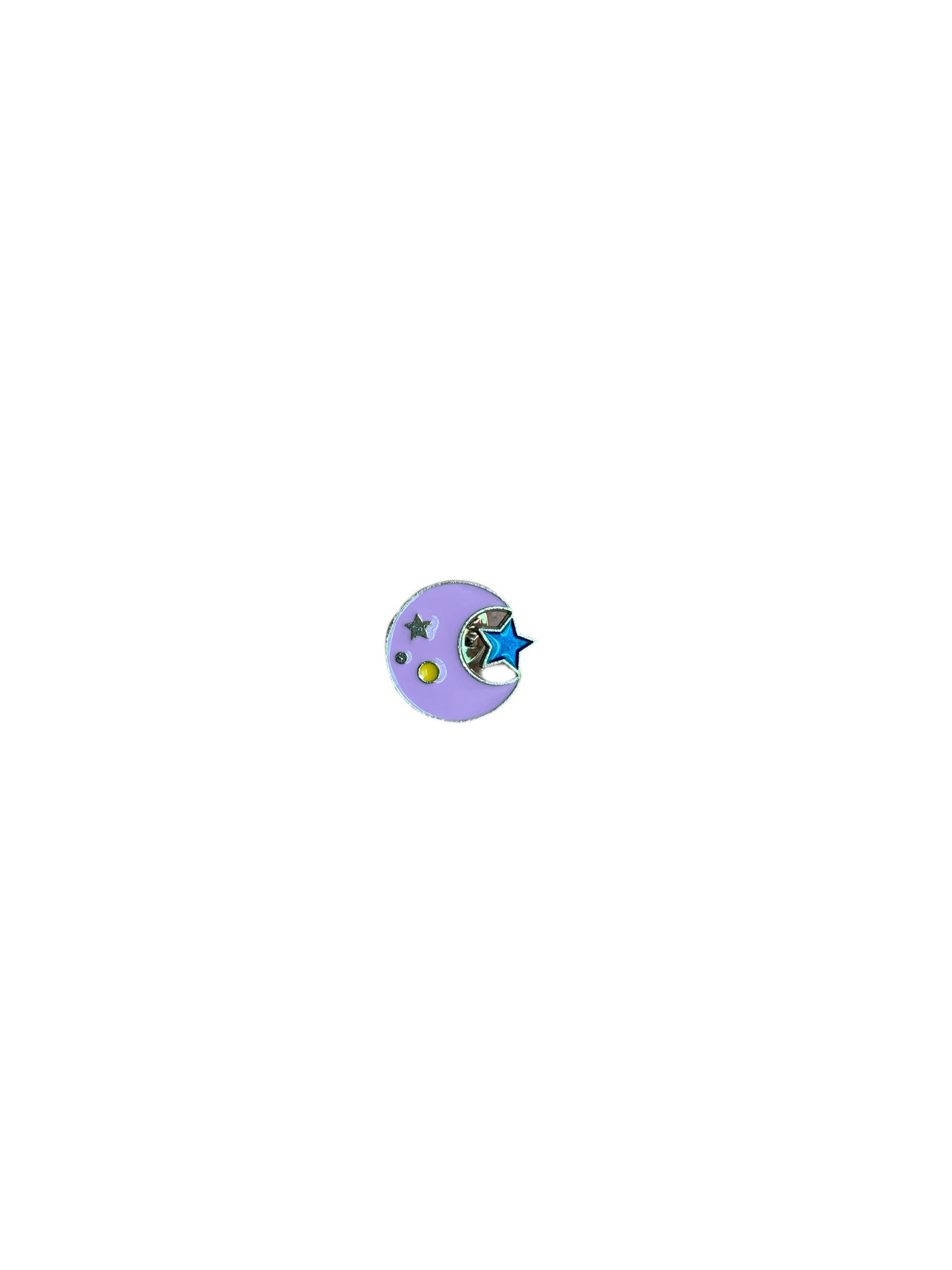 Purple Moon Enamel Pin