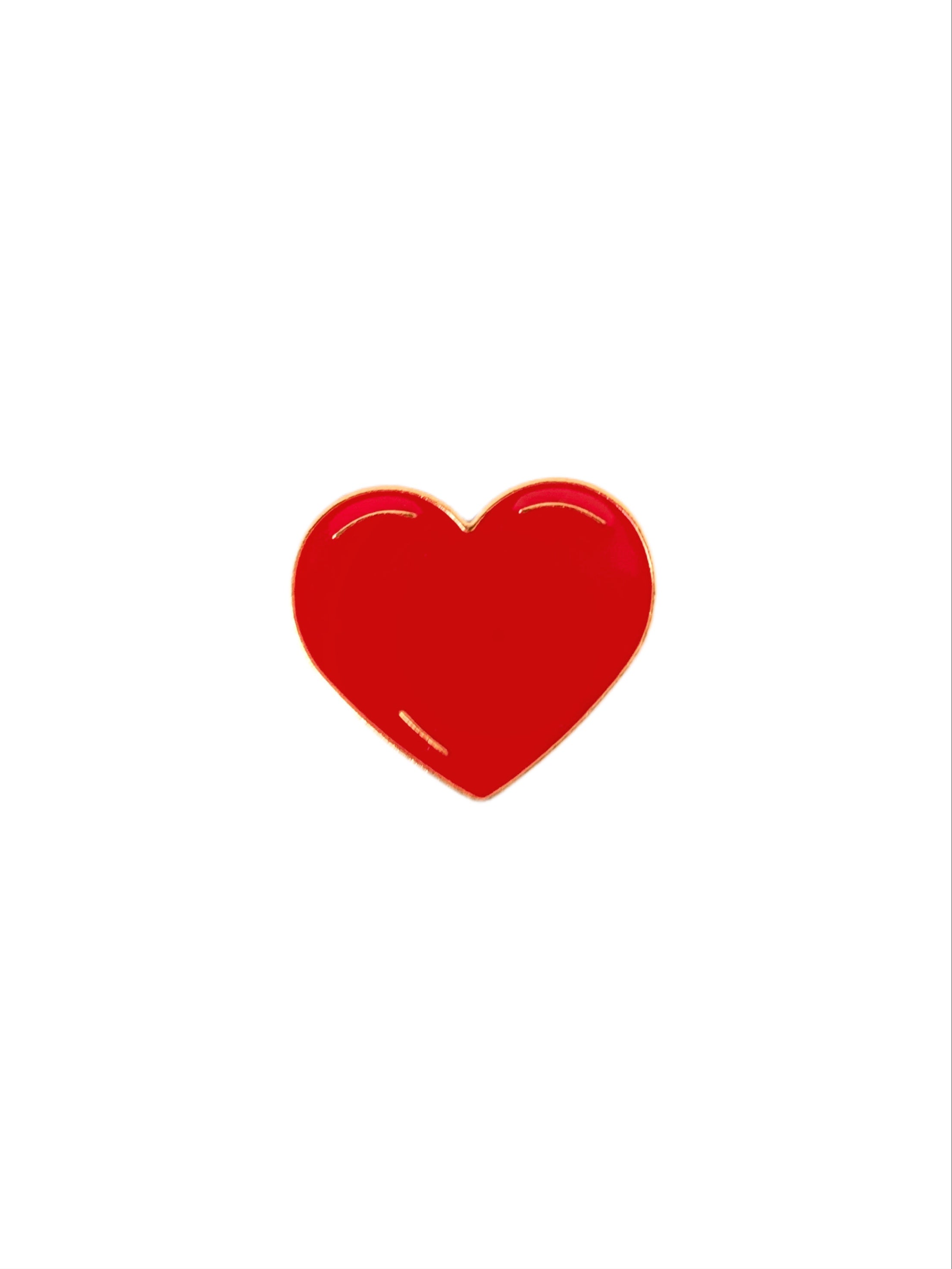 Red Heart Enamel Pin