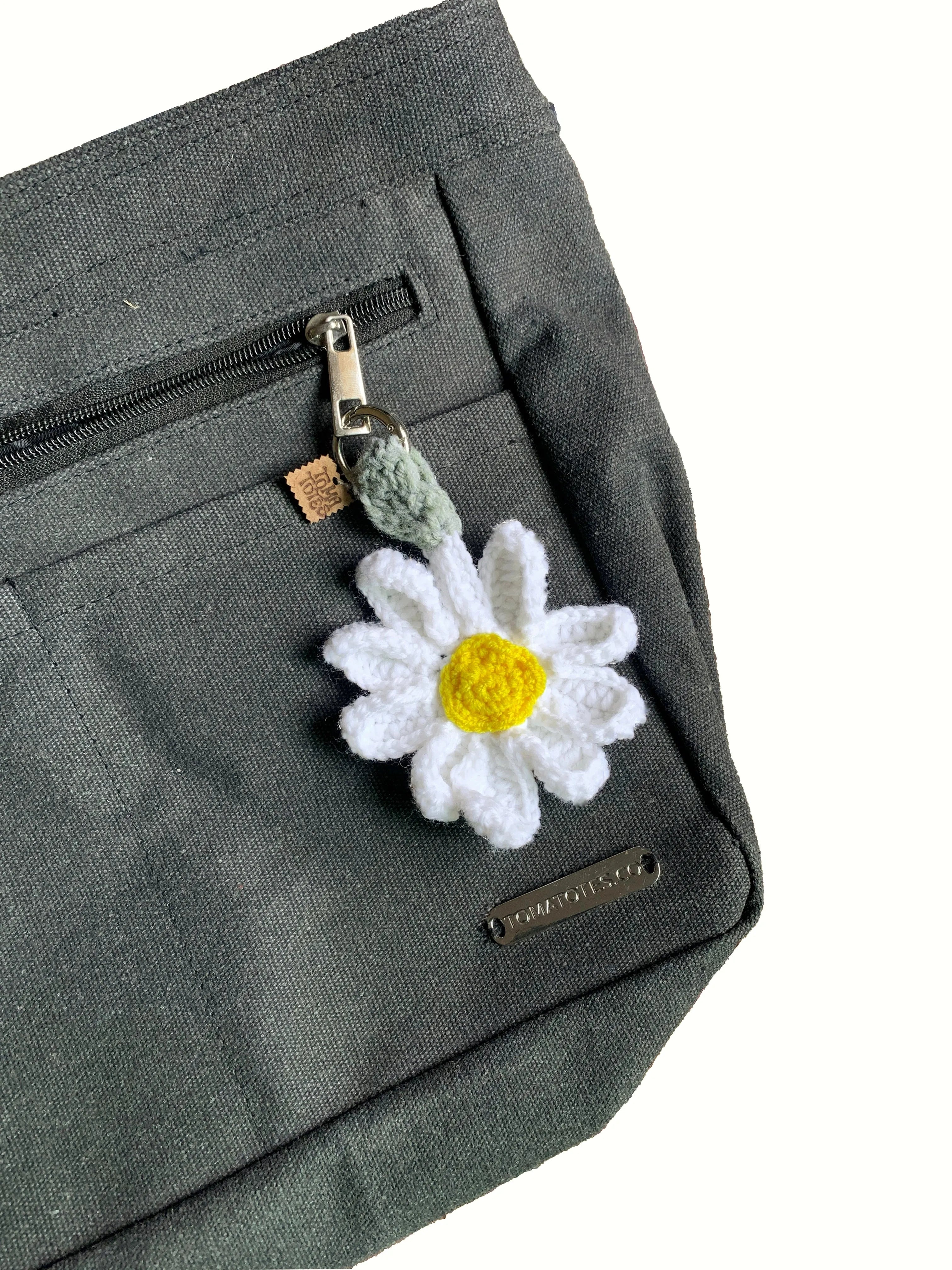 White Flower - Crochet Charm