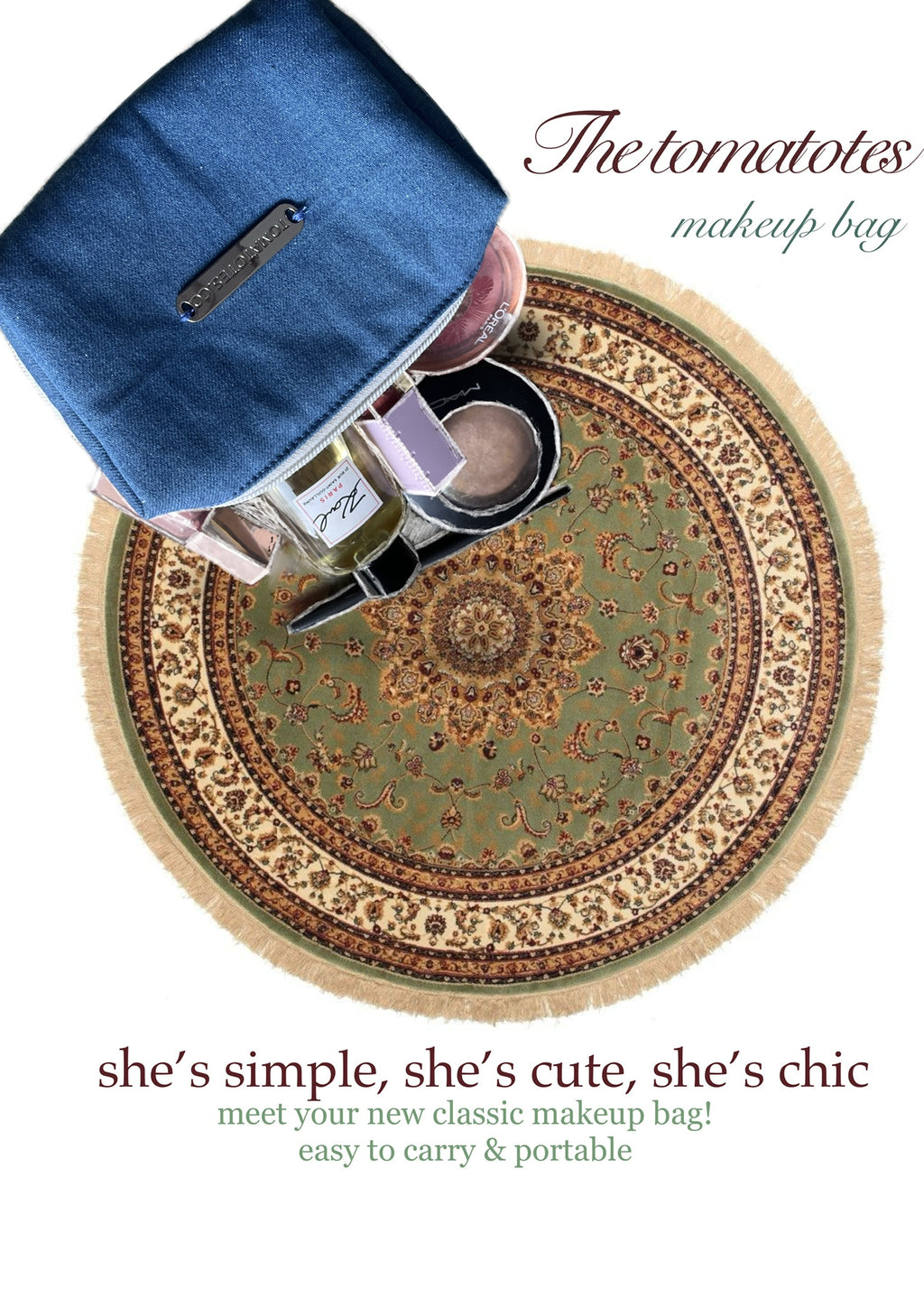 Blue Clamshell - Organiser Pouch