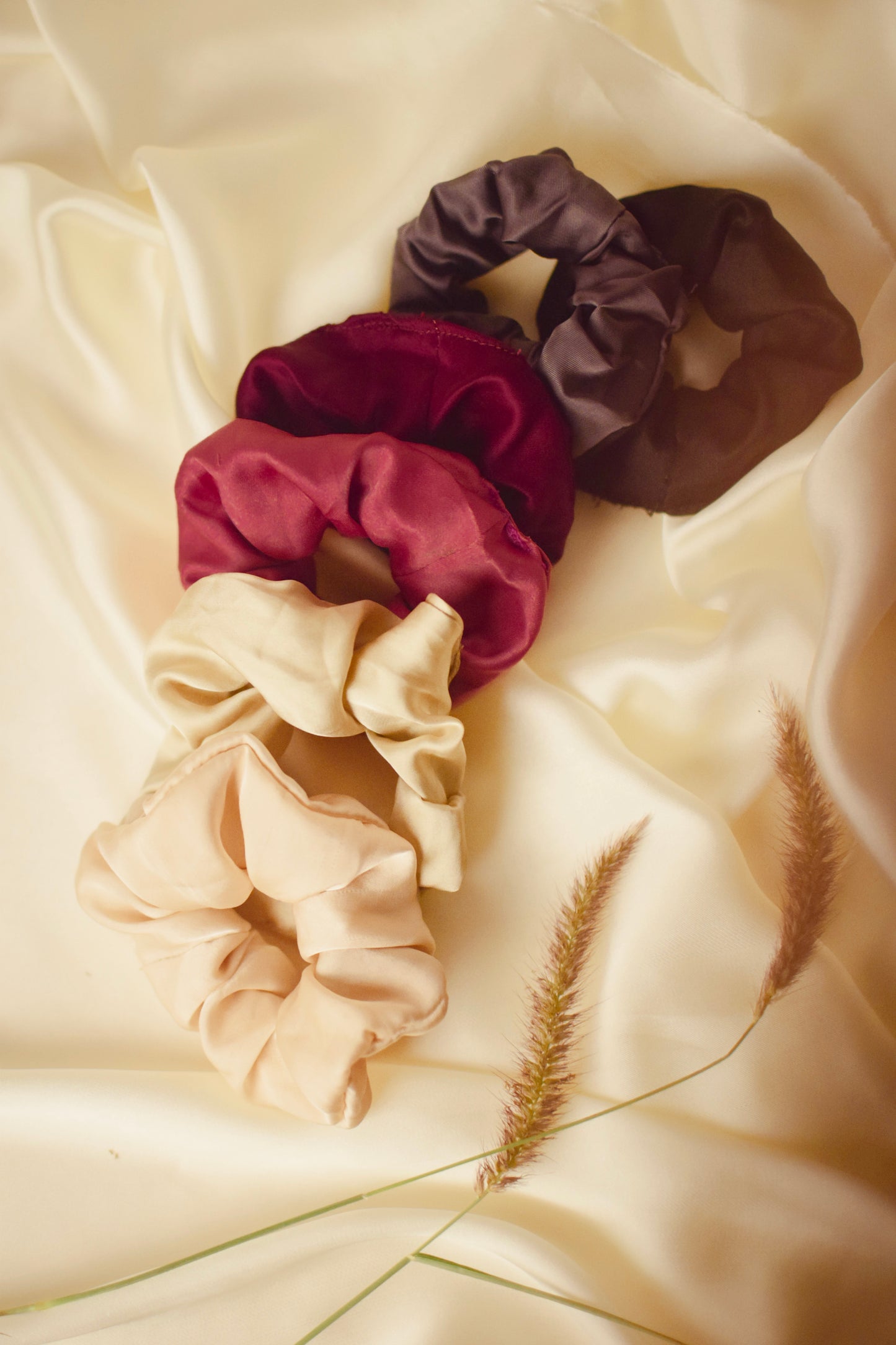 Pack of 6 Silk Scrunchies Bundle tomatotes.co