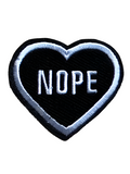 Nope Heart Embroidery Patch tomatotes.co