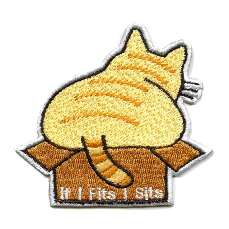 If I Fits I Sits Embroidery Patch