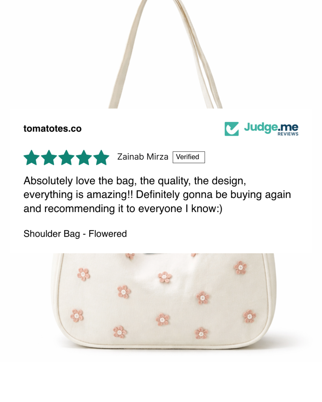 Shoulder Bag - Flowered