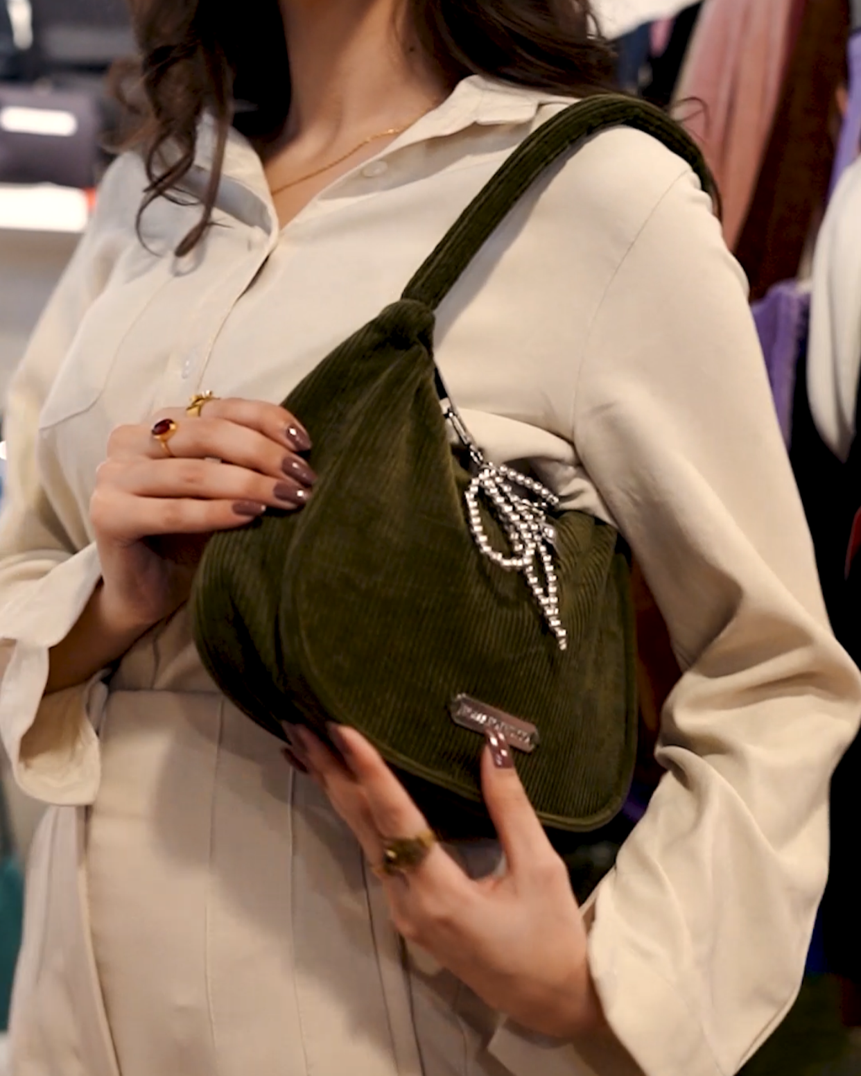 Cordette - Olive Shoulder Bag