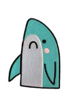 Sad Shark Embroidery Patch By Tomatotes