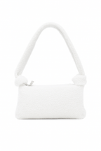 White handbag on a white background