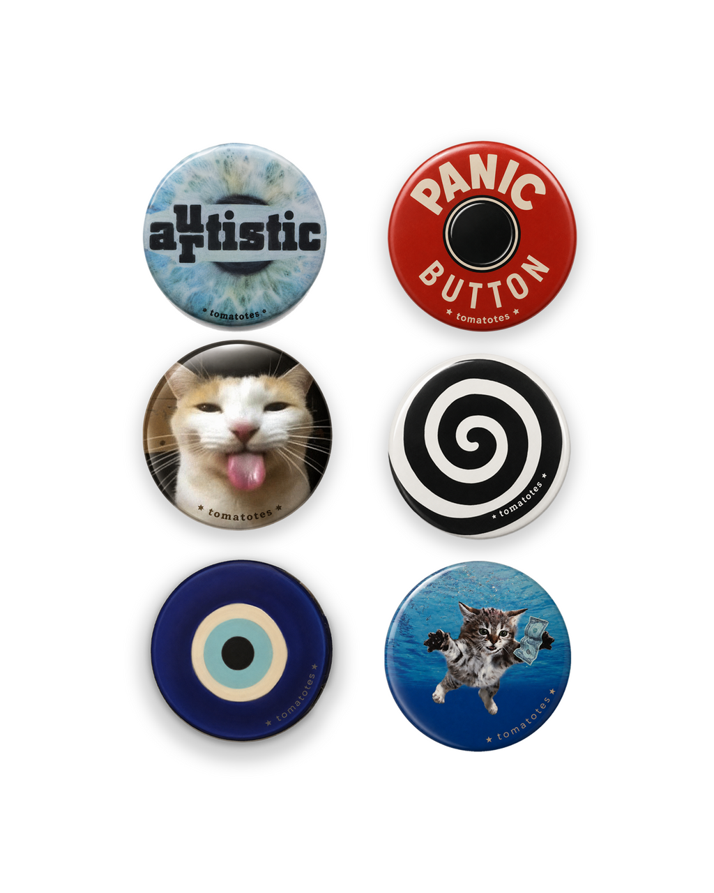 vol. 1 pinback badges