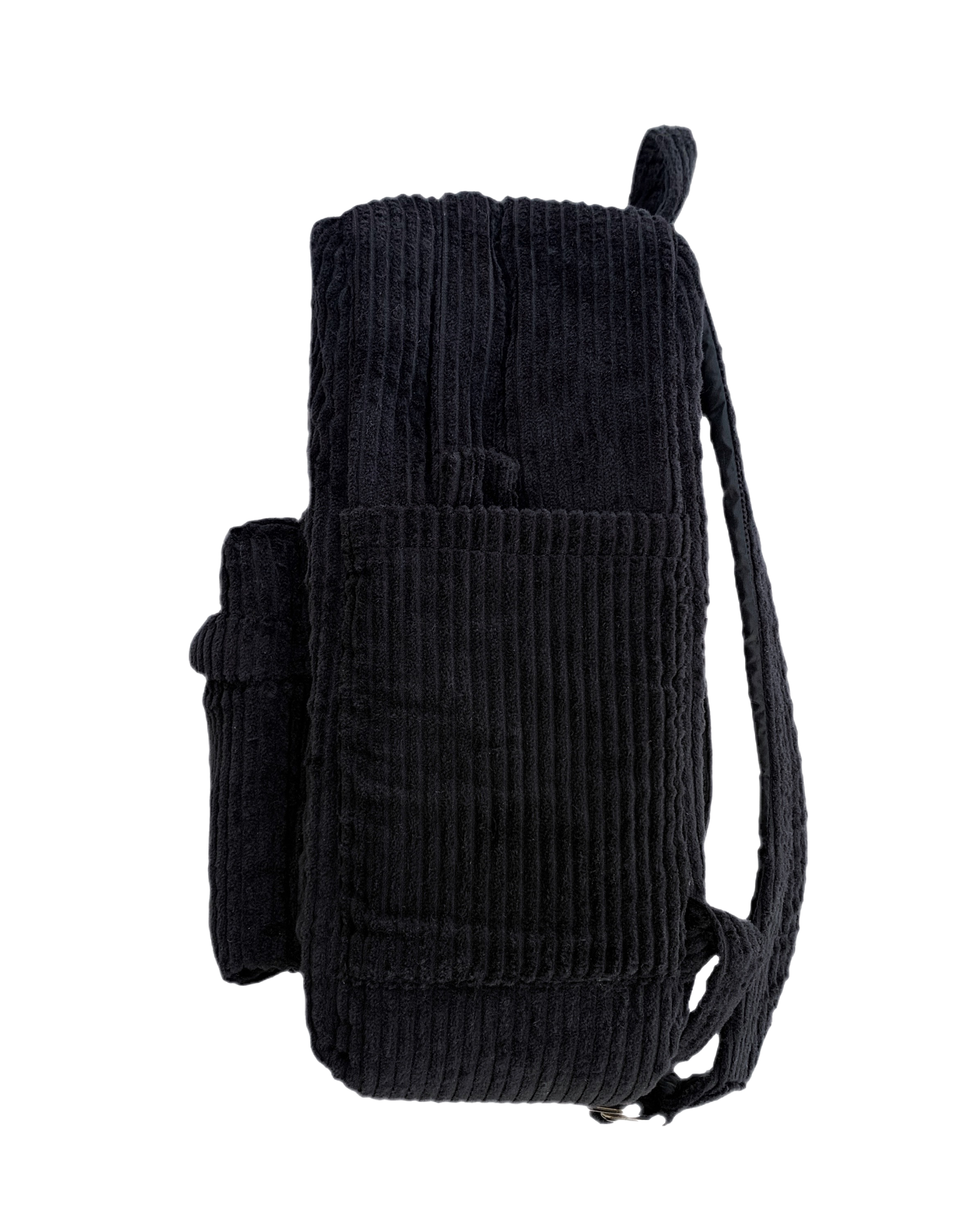 Black Corduroy Mini BackPack