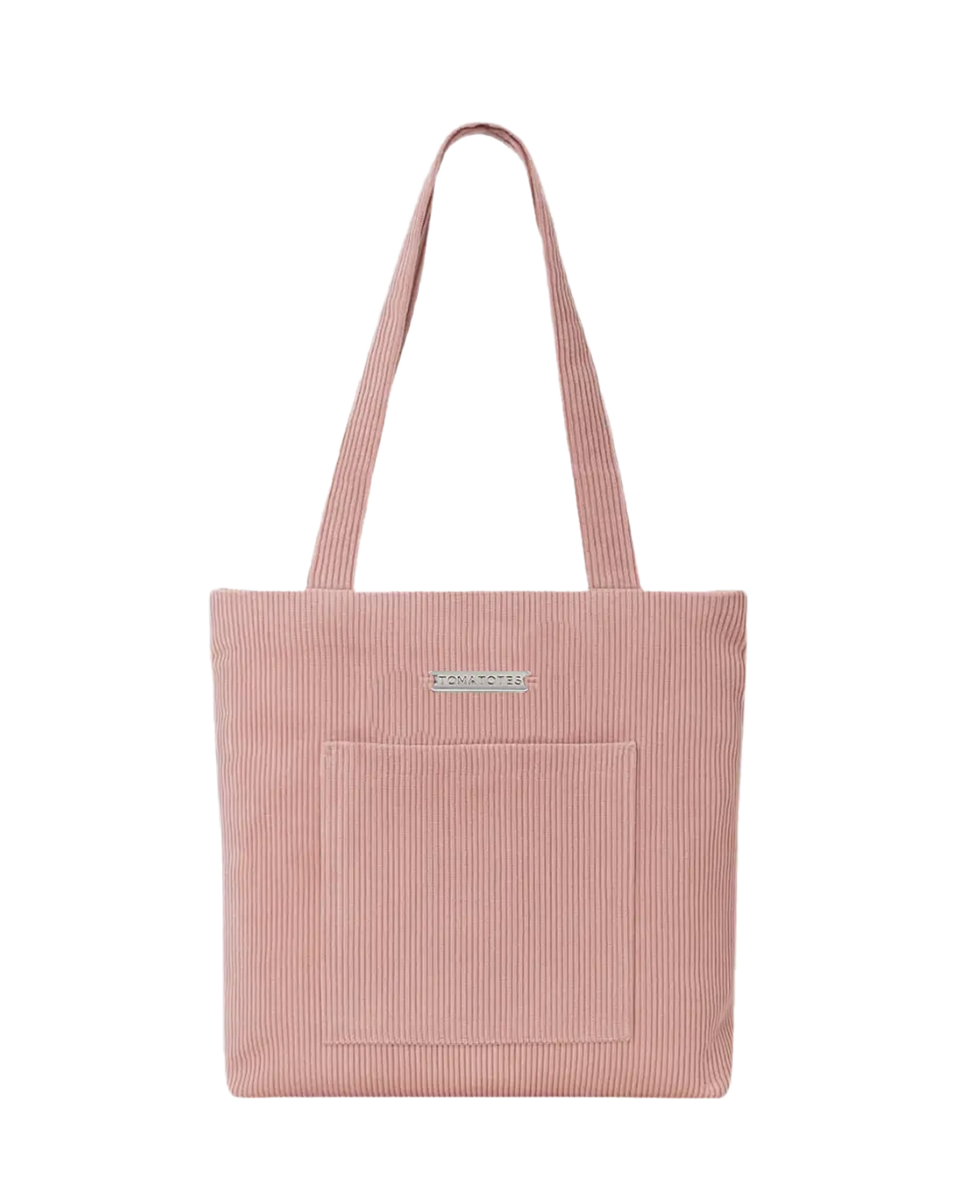 Dahlia - Pale Pink Corduroy Tote - Tomatotes.co – tomatotes.co