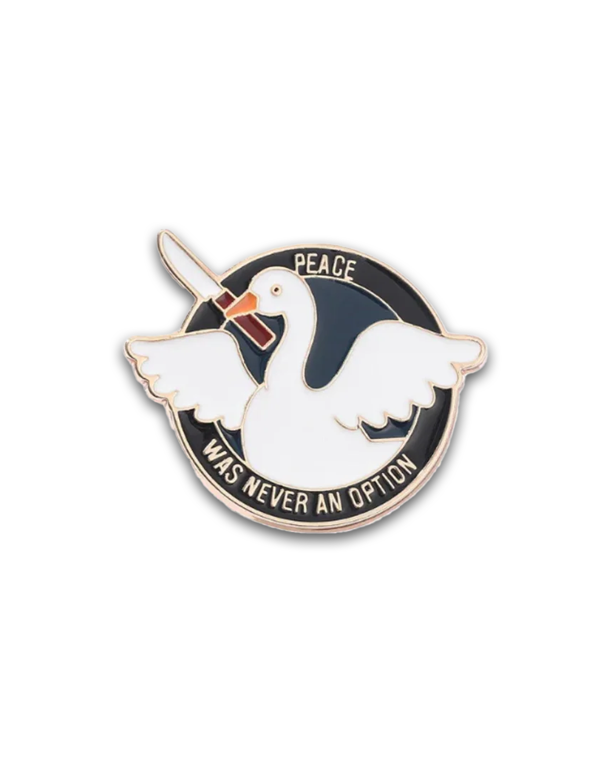 Goose Does Crimes Enamel Pin