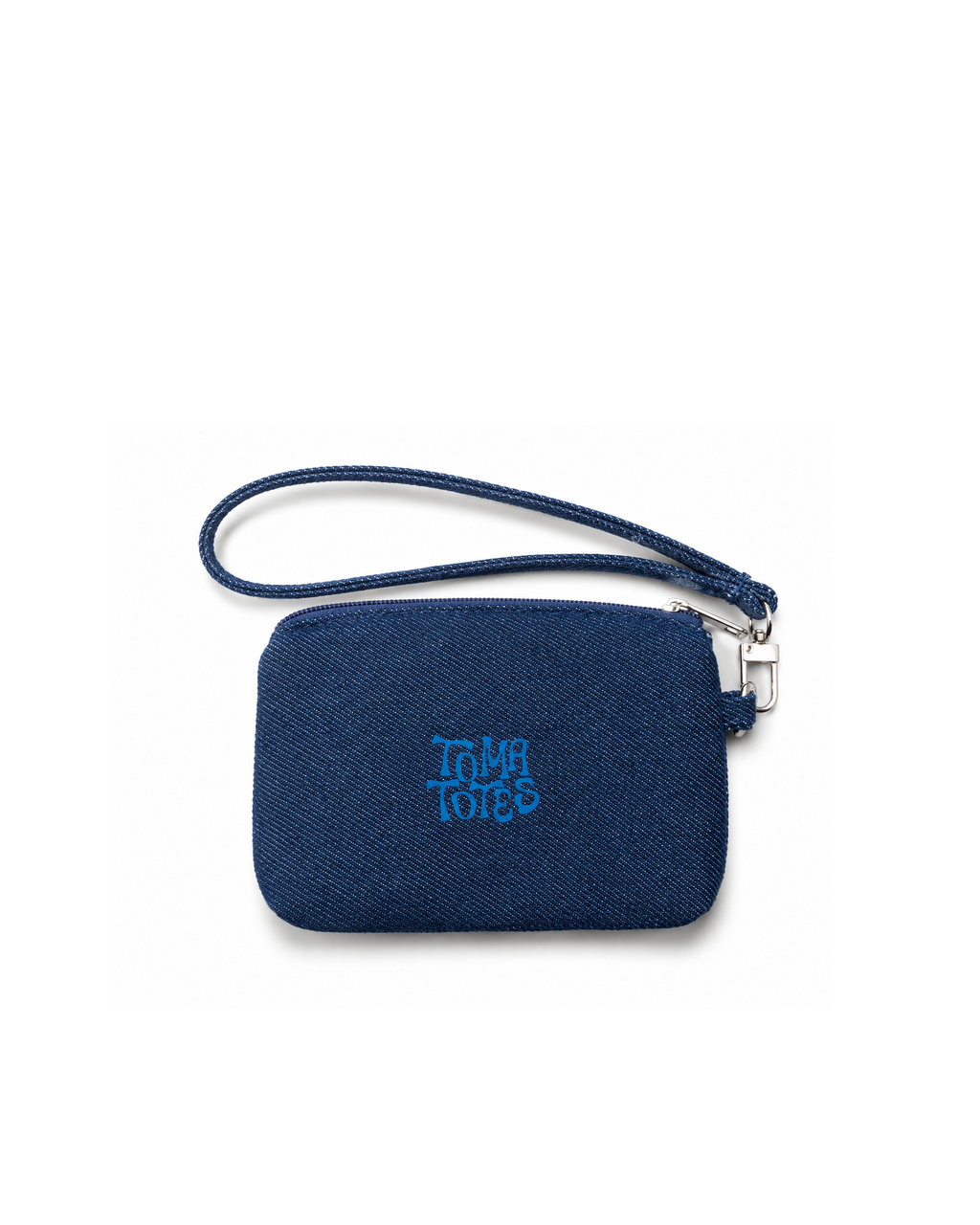 Floral Denim Pouch