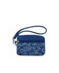 Floral Denim Pouch