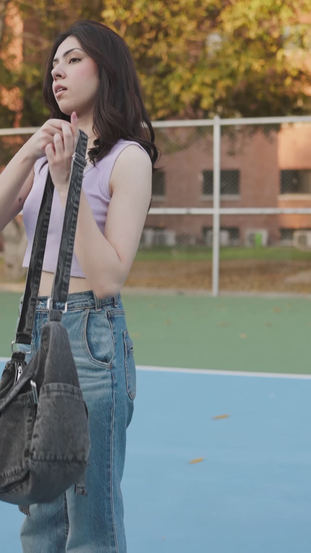 Sky - Black Stonewashed Crossbody