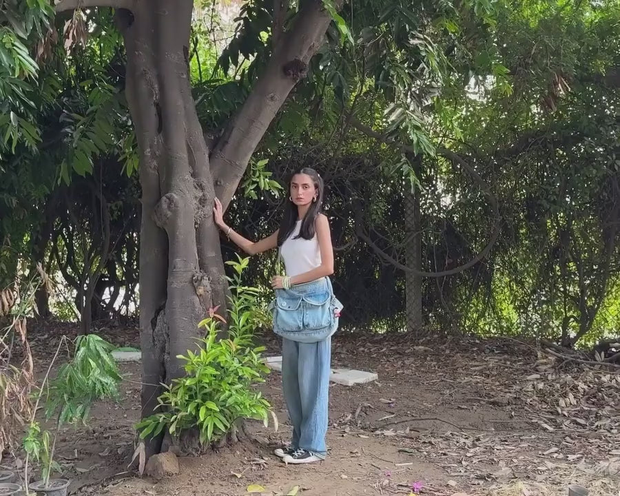 Sky - Blue Stonewashed Crossbody