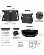 Sky - Black Stonewashed Crossbody