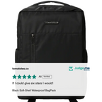 Black Soft-Shell Waterproof BagPack