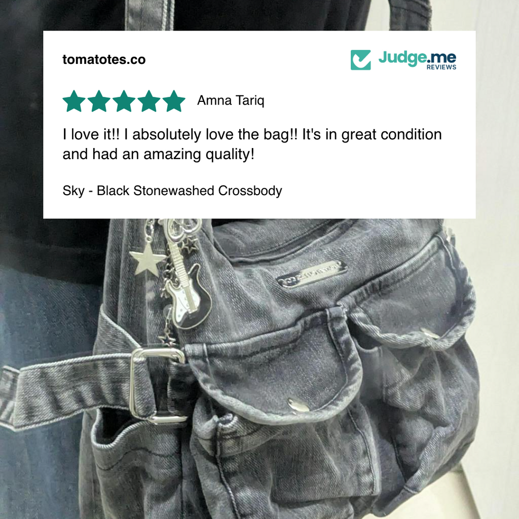 Sky - Black Stonewashed Crossbody