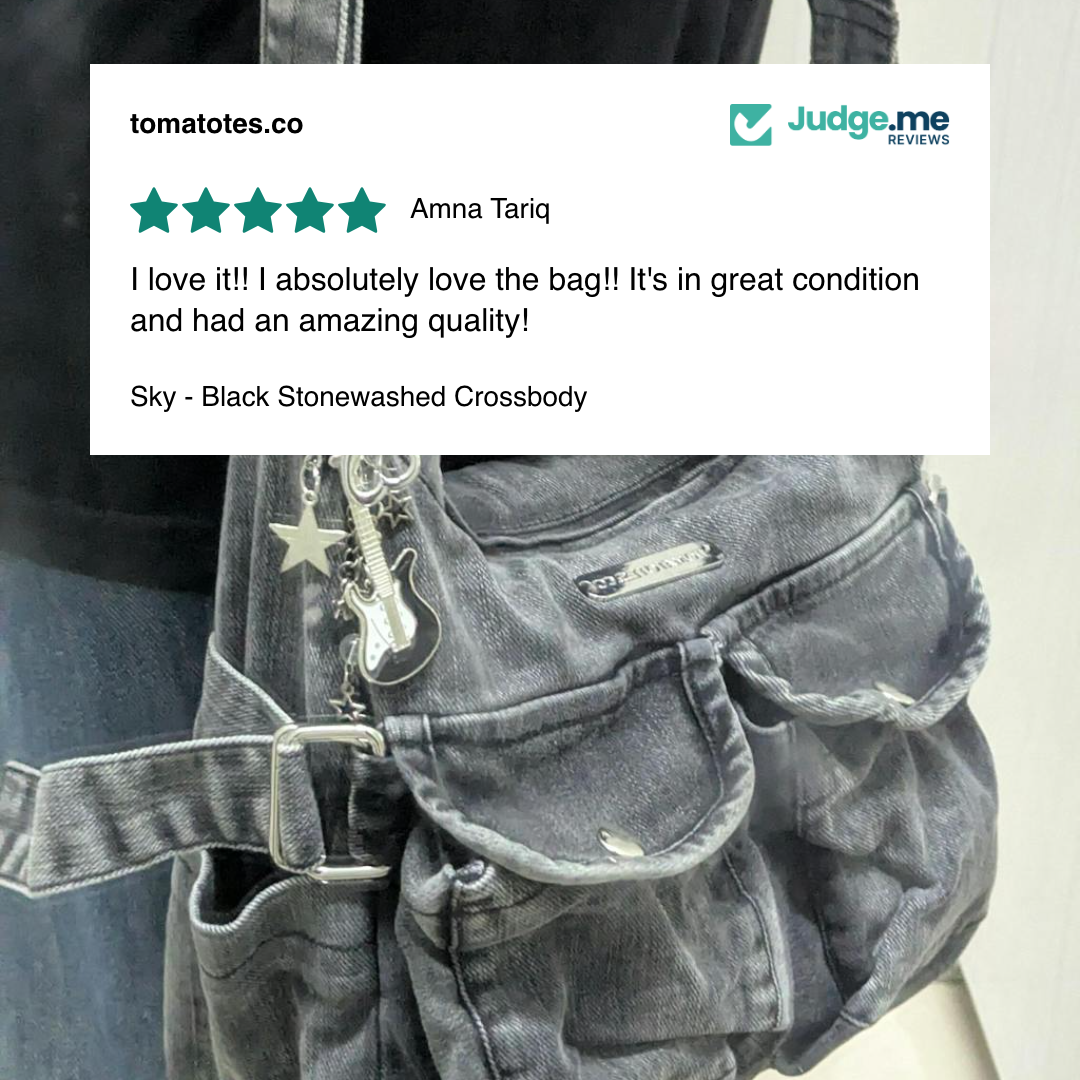 Sky - Black Stonewashed Crossbody